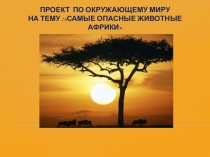 Презентация по окружающему миру на тему Самые опасные животные Африки
