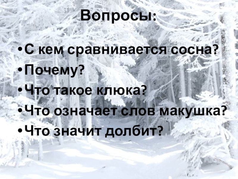 Тема стихотворения пороша