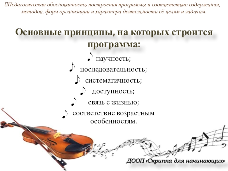 Скрипка программа
