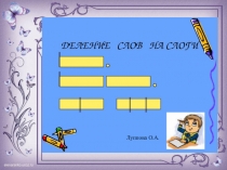 Презентация по русскому языку Деление слов на слоги