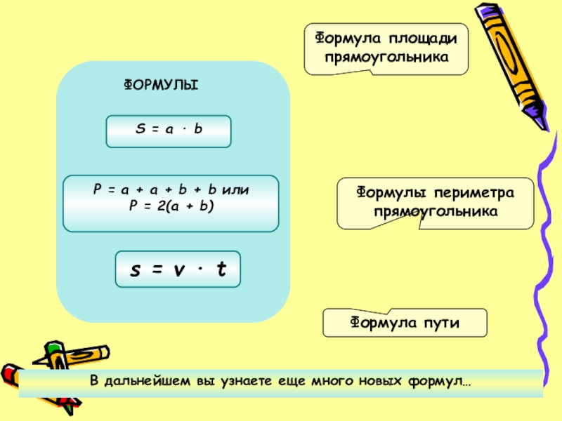 Формулы презентация 5 класс