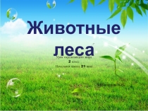 Презентация к уроку окружающего мира Животные леса (2 класс. Начальная школа 21 века)