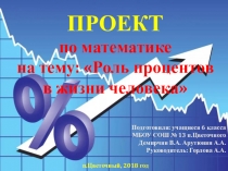 Роль процентов в жизни человека