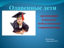 Одаренные дети-организация психолого-педагогического сопровождения