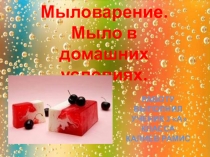 Презентация, Проектная деятельность Мыло