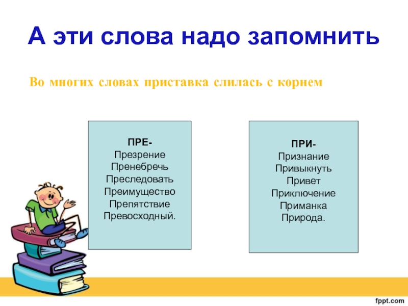 Надо запомнить. Слова надо. Какие слова надо запомнить. Слова с приставкой привет.