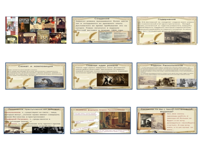 Презентация Интерактивный плакат к первому уроку знакомства с романом Ф.М. Достоевского Преступление и наказание