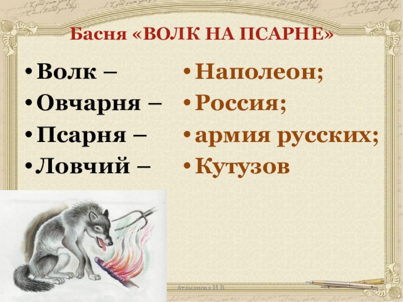 Волк в овчарне. Волк на псарне Наполеон и Кутузов. Волк Наполеон Ловчий Кутузов. Мораль басни волк на псарне. Анализ басни волк на псарне.