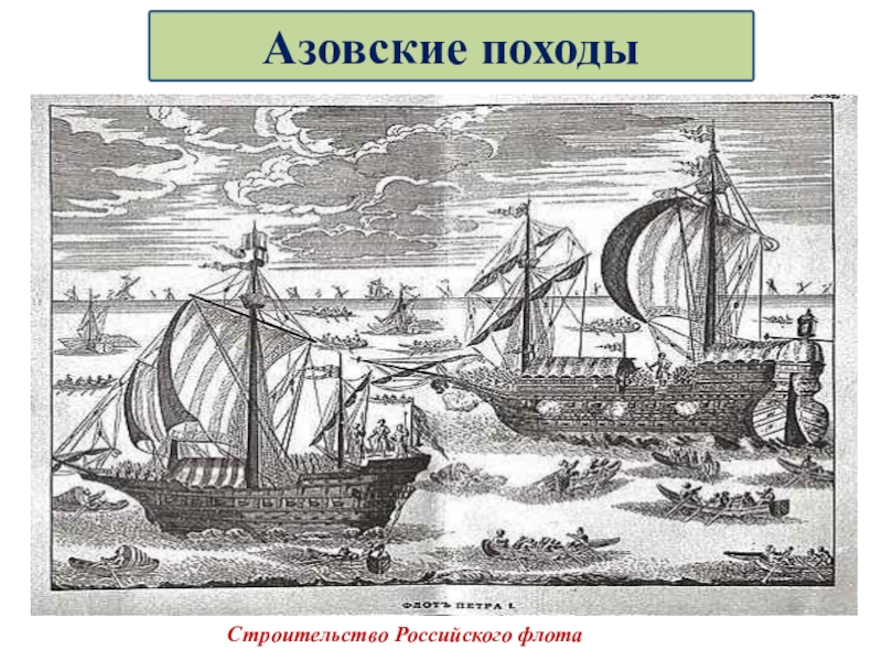 1 азовский поход. Азовские походы иллюстрации. Строительство флота для Азовского похода. Азовские походы презентация 8 класс. Азовские походы картинки.