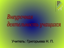 Презентация по английскому языку на тему Внеурочная деятельность учителя английского языка
