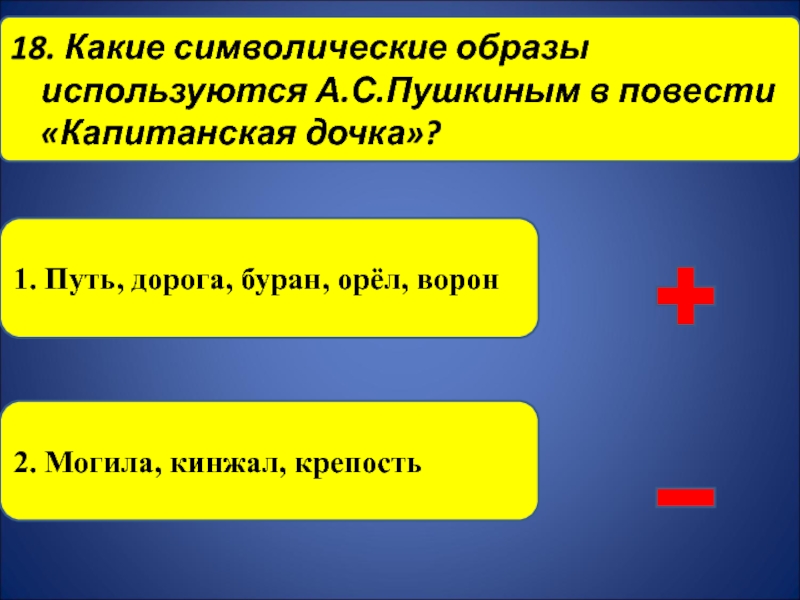 Какие символические образы используются в капитанской дочке