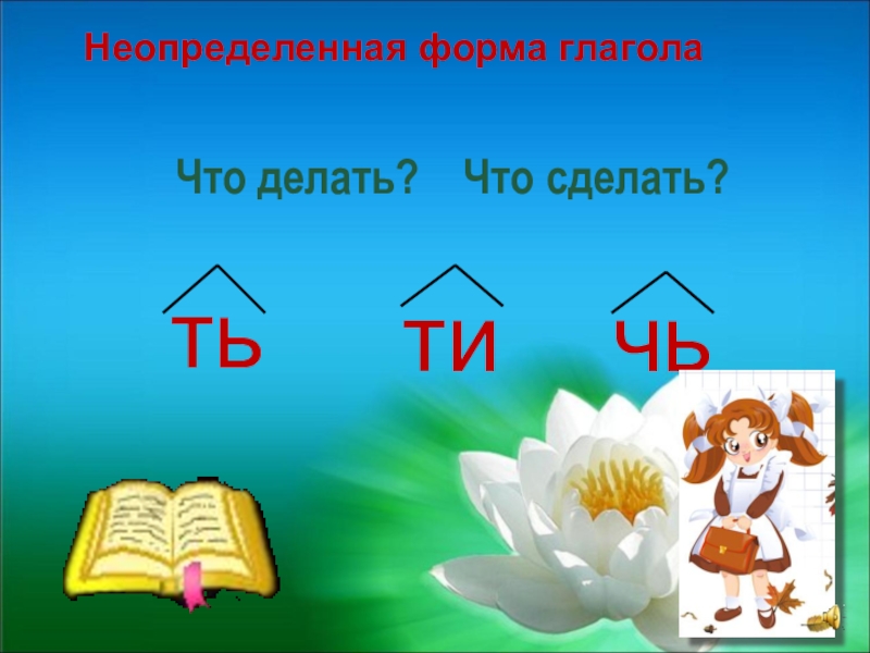 Неопределенная форма глагола 3 класс презентация школа россии 1 урок