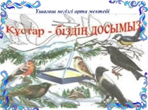 Тақырыбы: Құстар - біздің досымыз ашық сабақ