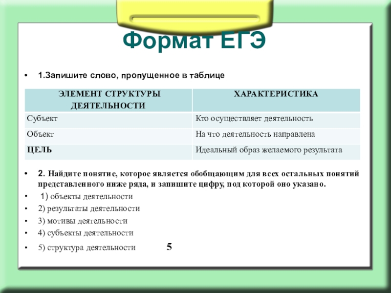 Найдите слово словосочетание которое является обобщающим. Запишите понятие пропущенное в таблице. 1. Запишите слово, пропущенное в таблице.. Запишите слово пропущенное в таблице структура деятельности. Запишите пропущенное слово структура деятельности.