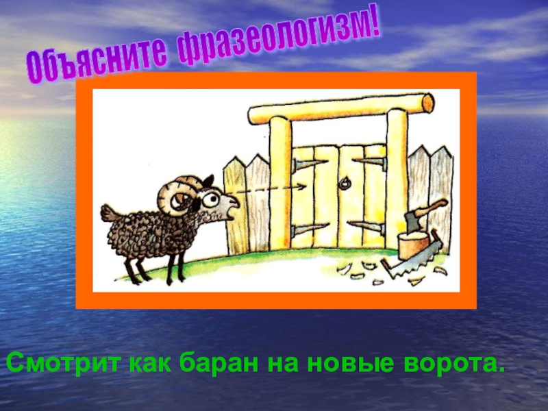 Песни новые ворота. Как барин на новые варота. Фразеологизм баран на новые ворота. Как баран на новые ворота. Как баран на новые ворота фразеологизм.