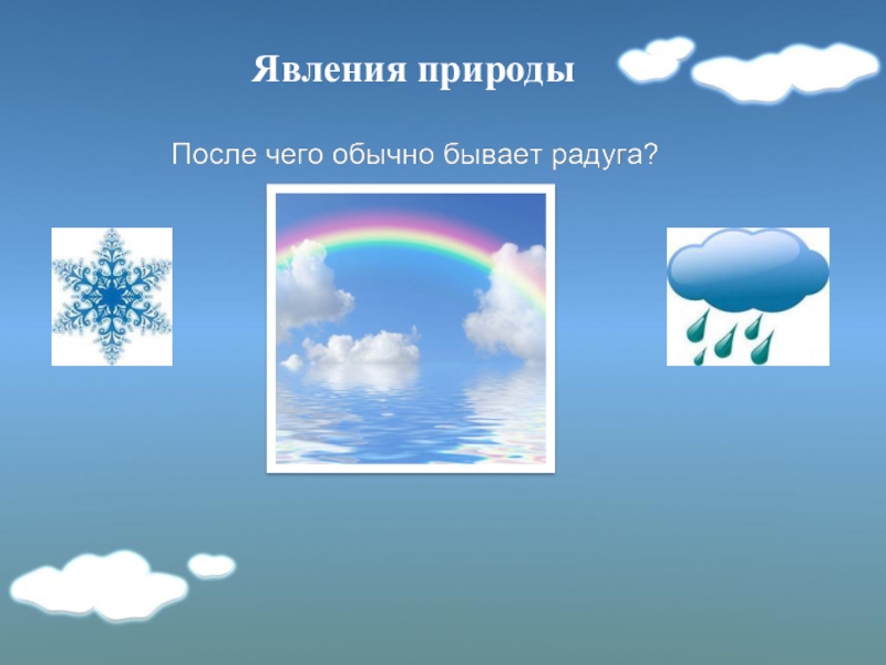 Признаком какой погоды является показанное на рисунке явление