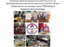 Внеурочная деятельность влияние программы Разговор о правильном питаниина портрет выпускника ученика начальной школы