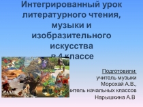 Презентация к интегрированному уроку  Сказка о царе Салтане...