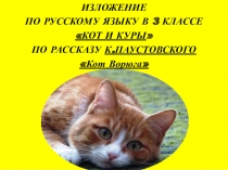 Изложение Кот и куры