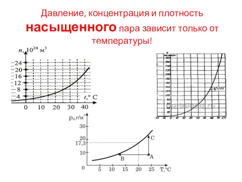 Плотность насыщающего пара