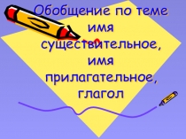 Презентация к уроку русского языка на тему Части речи. Обобщение