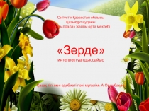 Презентация. Зерде интеллектуалдық сайыс сабағы
