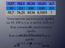 Презентация по математике на тему Умножение десятичной дроби на десятичную дробь (5 кл)