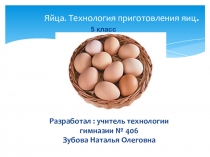 Презентация по технологии на тему: Яйца. Технология приготовления яиц.(5 класс)