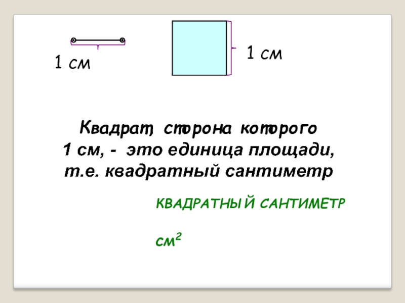 Презентация квадратный сантиметр 3 класс школа россии