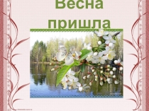Презентация по ознакомлению с окружающим миром в подготовительной к школе группе  Весна пришла.