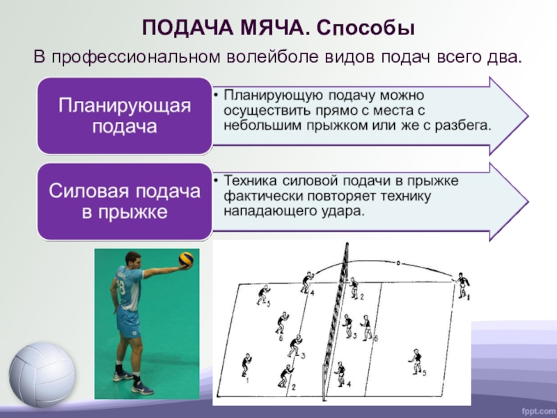 Все подачи в волейболе с картинками