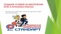 Создание условий по обеспечению ФГОС