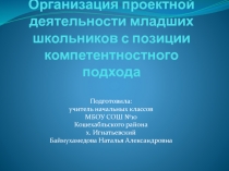Презентация Организация проектной деятельности