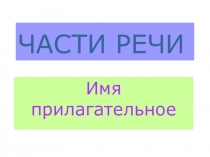 Презентация к уроку на тему: Падежные окончания имен прилагательных