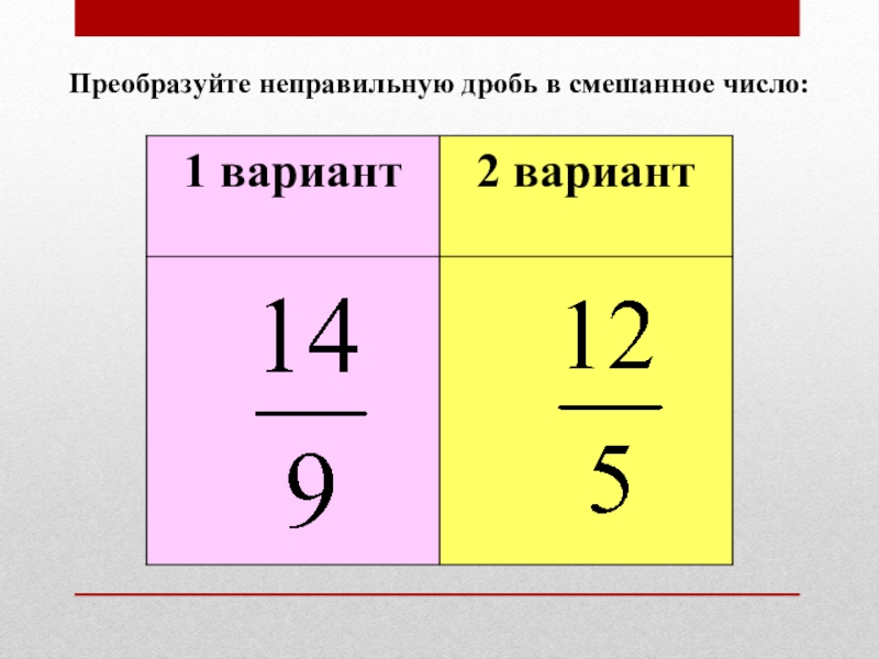 Как превратить дробь. Преобразуйте неправильную дробь в смешанную дробь. Преобразование неправильных дробей в смешанные числа. Преобразовать неправильную дробь в смешанное число. Преобразование неправильной дроби в смешанное число.