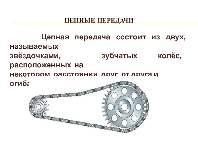 Цепная передача схема