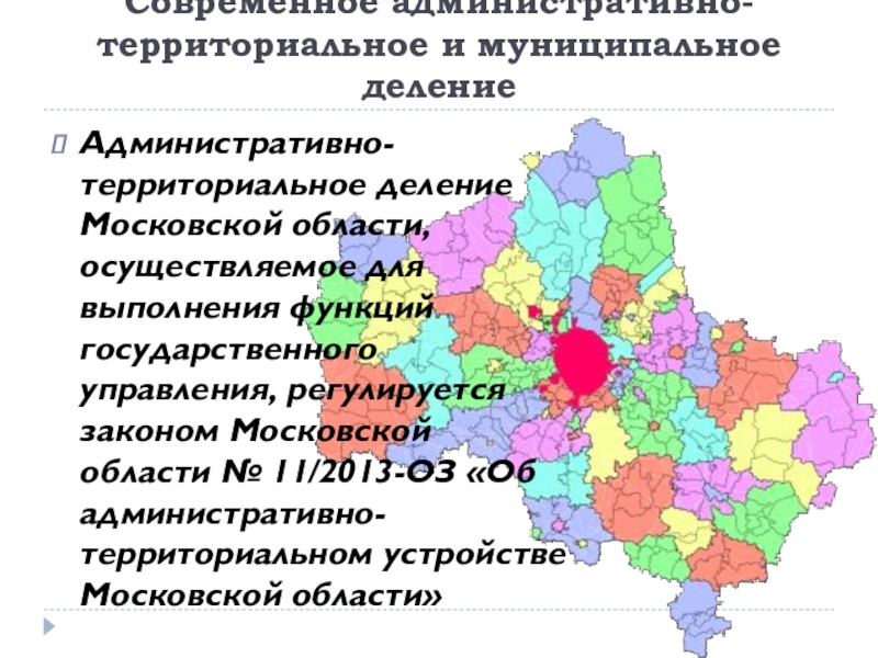 Презентация московская область география 9 класс