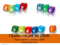 Презентация по ОБЖ Дорожная азбука