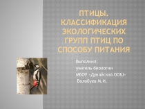 Презентация по биологии на тему: Птицы