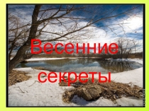 Внеклассное мероприятие. Презентация праздника Весенние секреты.