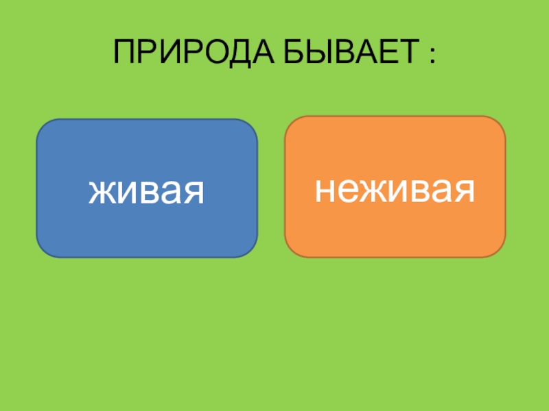 Какие два рода существуют в природе. Природа бывает. Какая бывает природа. Природа бывает Живая. Природа бывает правильный ответ.