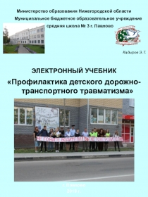 Электронный учебник Профилактика детского дорожно-транспортного травматизма