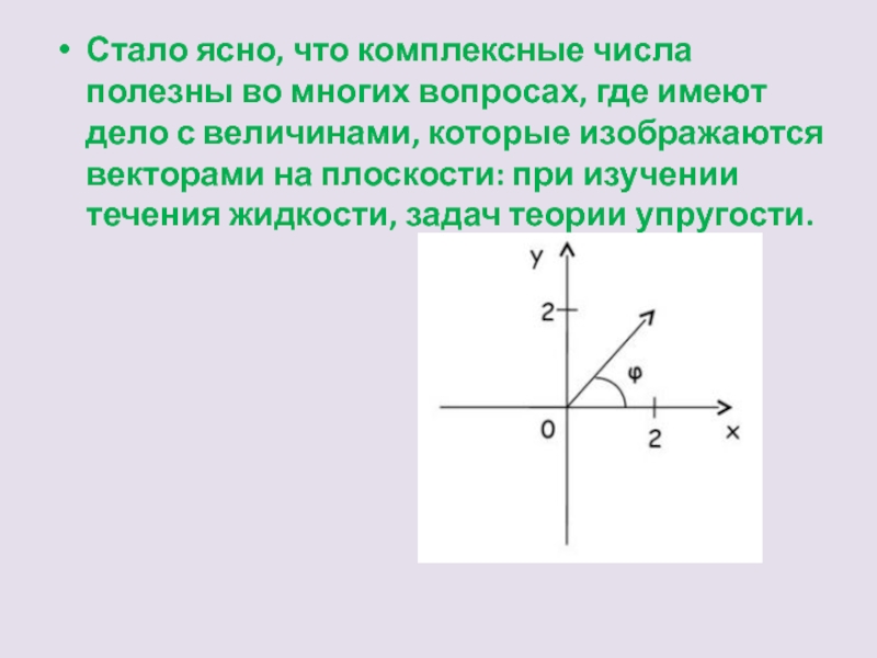 Имеет стал. Комплексные числа в теории упругости. Комплексные числа в исследовании течения воды.