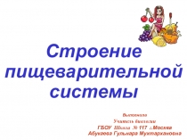 Презентация по биологии на тему Строение пищеварительной системы человека (8 класс)