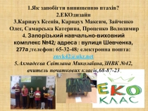 ЕКОжизайн: Як запобігти винищенню птахів?