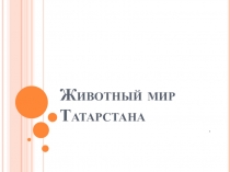 Презентация по НРКЖивотный мир Татарстана