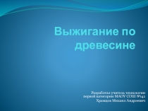 Презентация по технологии на тему Выжигание по древесине (5класс)