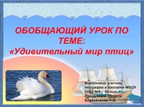 Презентация по биологии на тему Птицы (7 класс)