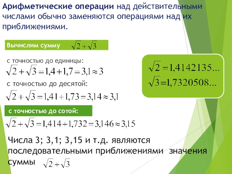 Презентация на тему действительные числа