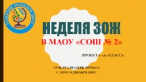 Презентация по проекту в средней общеобразовательной школе Неделя здорового образа жизни